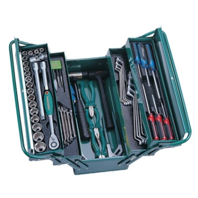 Набор инструмента универсальный 1/2DR в ящике, 66 предметов Jonnesway