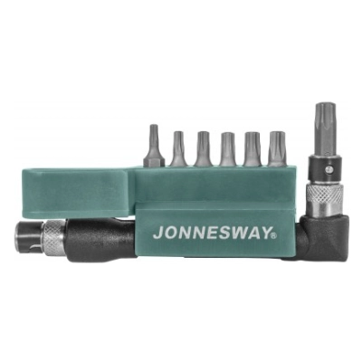 Комплект вставок-бит 1/4DR TORX®, T10-T40, c Г-образным приводом, 8 предметов Jonnesway