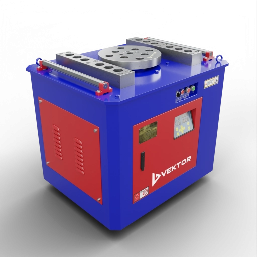 Станок для гибки арматуры Vektor GW40М с электронным блоком управления (ЧПУ)