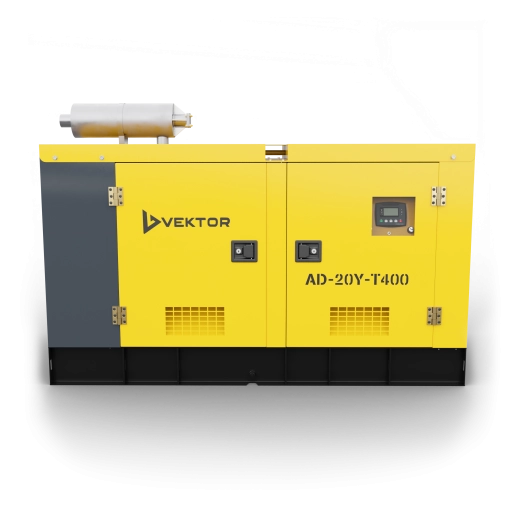 Дизельный генератор Vektor AD-20Y-T400 в шумозащитном кожухе с АВР