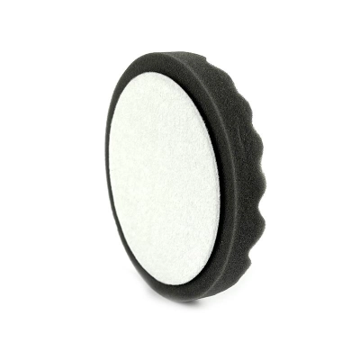 Поролоновый мягкий рифленый полировальник на липучке RoxelPro 150 х 30 мм, черный