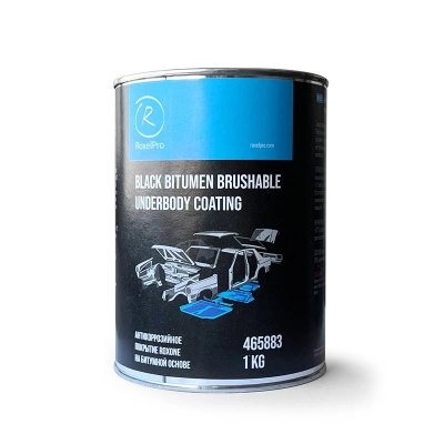 Антикоррозийное покрытие ROXONE на битумной основе под кисть, неокрашиваемое, черное, 1 кг