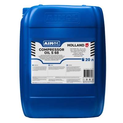 Беззольное полусинтетическое компрессорное масло AIMOL Compressor Oil S68, 20 л
